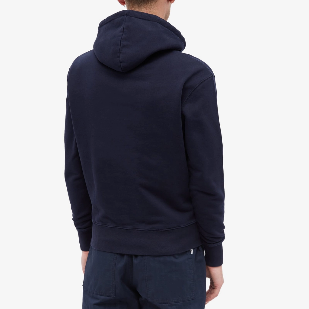 Maison Kitsune Chillax Fox Patch Classic Hoodie Navy